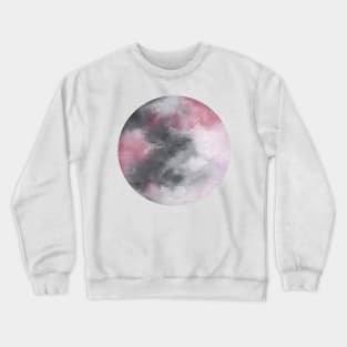 Tie dye moon watercolor Crewneck Sweatshirt